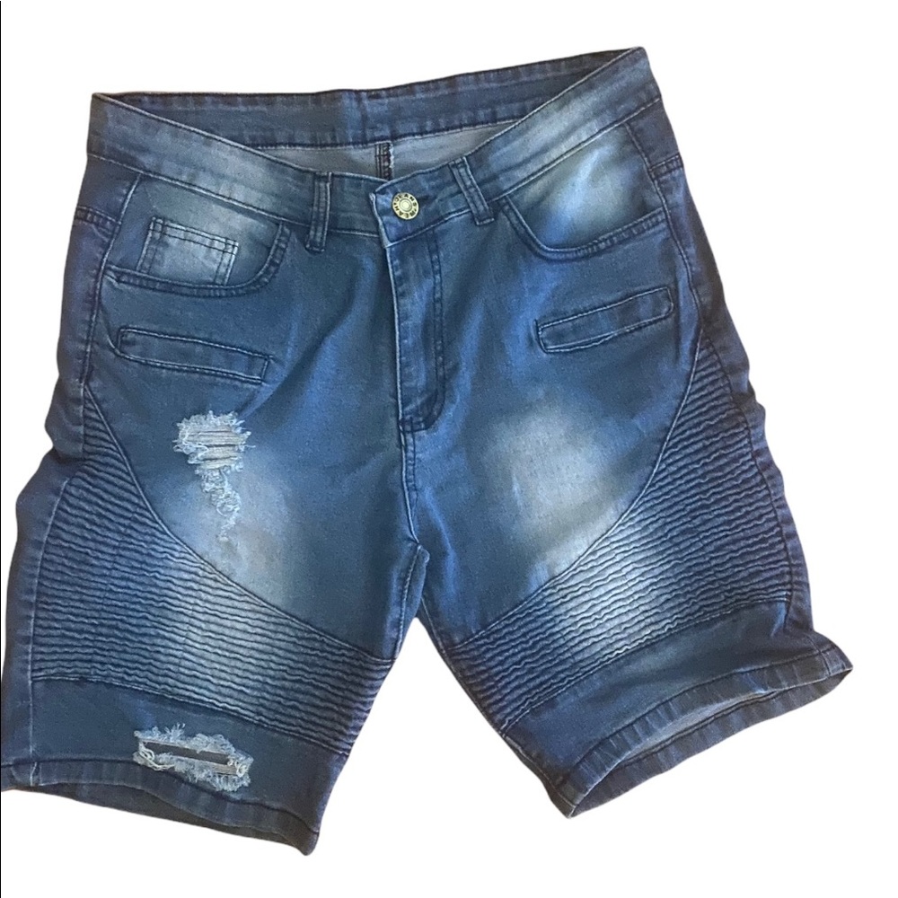 Denim shorts